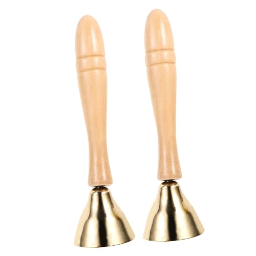 BESTonZON Handglocken Percussion Instrumente Griff Kindgerecht Sicher für Musikalische Früherziehung und Kreative Entwicklung von Mädchen und Jungen von BESTonZON