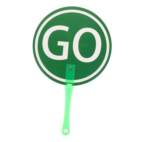 BESTonZON Handheld-Go-Paddel Stoppschild für Handzeichen -Stoppschild Stoppschild mit Griff kleine Zeichen Stoppen Sie das Handstopp Lehrmittel Plastik Green BESTonZON Handheld-Go-Paddel Stoppschild für Handzeichen -Stoppschild Stoppschild mit Griff kleine Zeichen Stoppen Sie das Handstopp Lehrmittel Plastik Green von BESTonZON