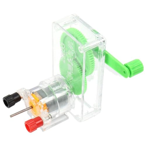 BESTonZON Handkurbel Generator für Physik Experimente Tragbarer Gleichstromgenerator Interaktives Lernspielzeug für Schüler zur Stromerzeugung im DIY Wissenschaftsset von BESTonZON