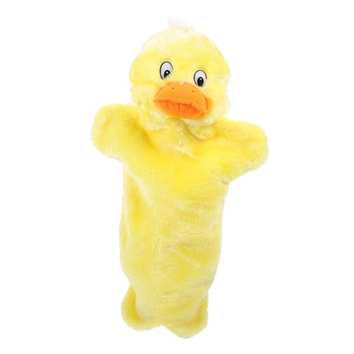 BESTonZON Handpuppe Ente Plüsch Tier Handpuppen Kuschelspielzeug Eltern Junge Mädchen Interaktiv Geschichten Erzählen Kreatives Rollenspiel Lernspielzeug von BESTonZON