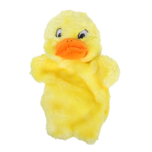 BESTonZON Handpuppe Ente aus Weichem Plüsch Kindgerechtes Storytelling Interaktive Handpuppe für Rollenspiele und Familienaktivitäten von BESTonZON