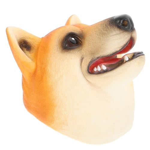 BESTonZON Handpuppe Hundekopf aus Vinyl Leichtes Farbenfrohes Puppenspielzeug für Pädagogisches Storytelling Interaktive Handpuppe für Kreative Rollenspiele und Frühe Entwicklung von BESTonZON