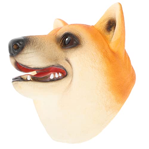 BESTonZON Handpuppe Puppen kinderpuppe Kinderparty Kindergeburtstag Handschuhpuppe Fingerpuppen die Puppenfirma Marionette Hundepuppen aus Vinyl Hundekopfpuppen Orange von BESTonZON