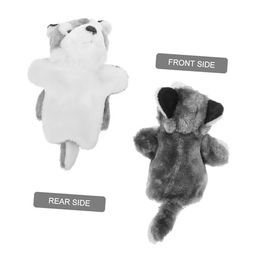 BESTonZON Handpuppe Wolf Plüschtier Weiches Kuscheltier Interaktives Erzählspielzeug Fördert Motorik und Fantasie BESTonZON Handpuppe Wolf Plüschtier Weiches Kuscheltier Interaktives Erzählspielzeug Fördert Motorik und Fantasie von BESTonZON