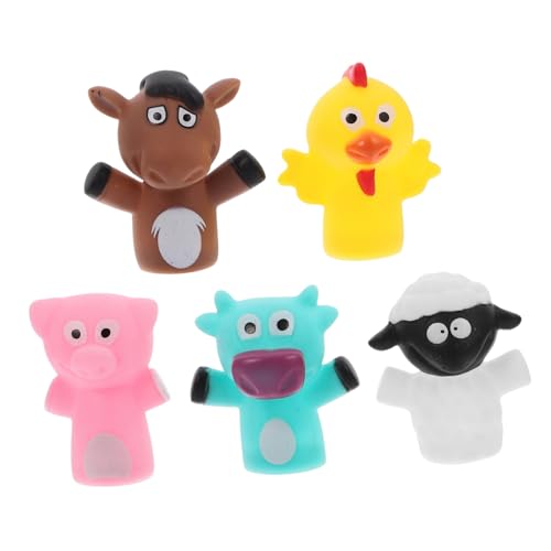 BESTonZON Handpuppen Für Lustige Fingerpuppen Aus Strapazierfähigem Material Tierdesigns Für Interaktives Und Kreative Spielzeiten Ideales Für Kleinkinder von BESTonZON