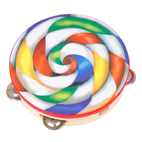 BESTonZON Handtamburin für Bunte Lollipop Einreihen Percussion Musikalisches Lernspielzeug Robustes Schlaginstrument Greiffähigkeit BESTonZON Handtamburin für Bunte Lollipop Einreihen Percussion Musikalisches Lernspielzeug Robustes Schlaginstrument Greiffähigkeit von BESTonZON