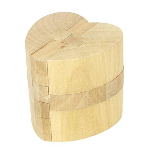 BESTonZON Herzförmiges Kongming-Schloss für kinderspielzeug secruity Spiele Magnettafel für -Intelligenz-Demontagespielzeug Frühpädagogisches Holz BESTonZON Herzförmiges Kongming-Schloss für kinderspielzeug secruity Spiele Magnettafel für -Intelligenz-Demontagespielzeug Frühpädagogisches Holz von BESTonZON