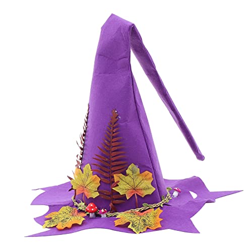 BESTonZON Hexen Hut Wirbelt Neuheit Hüte Hummeldekorationen Partyhut Piratenhut Frauen Halloween- Masken Hexenmütze Glühen Halloween-maske Herbstdekoration Lustig Bausatz Stoff Violett BESTonZON Hexen Hut Wirbelt Neuheit Hüte Hummeldekorationen Partyhut Piratenhut Frauen Halloween- Masken Hexenmütze Glühen Halloween-maske Herbstdekoration Lustig Bausatz Stoff Violett von BESTonZON