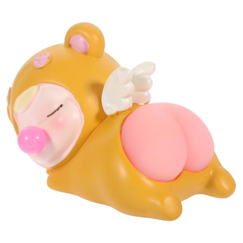 BESTonZON Hintern Desktop-Ornamente Erwachsene Puppe Pop Seltsam Füller Puzzle Zappeln Streich Bausatz Kleines Stressspielzeug Lustiges Dehnbares Kniffliges Harz von BESTonZON