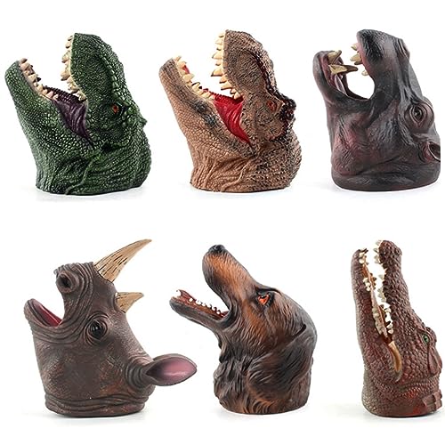 BESTonZON Hippo Handpuppe Streichspielzeug für Nilpferd Rollenspiel dartscheibe mitgebsel lustigt künstliche Tierkopfbedeckungen Kinderzubehör Coffee BESTonZON Hippo Handpuppe Streichspielzeug für Nilpferd Rollenspiel dartscheibe mitgebsel lustigt künstliche Tierkopfbedeckungen Kinderzubehör Coffee von BESTonZON