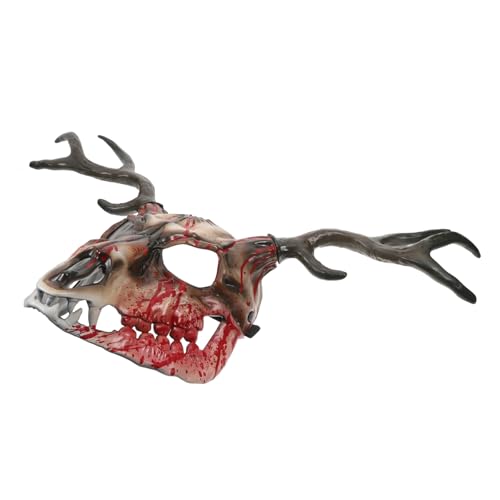 BESTonZON Hirschgeweih Maske Abnehmbar Halloween Kostümmaske für Erwachsene Atmungsaktiv Komfortabel Vielseitig Party Cosplay Festival Requisite BESTonZON Hirschgeweih Maske Abnehmbar Halloween Kostümmaske für Erwachsene Atmungsaktiv Komfortabel Vielseitig Party Cosplay Festival Requisite von BESTonZON