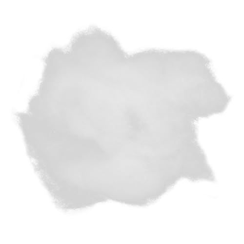 BESTonZON Hochresiliente Füllwatte aus Polyesterfasern Kissenfüllung Füllmaterial für Kuscheltiere und DIY Puppen Formstabil Staubarm Vielseitig für Handarbeiten und Wohnaccessoires von BESTonZON