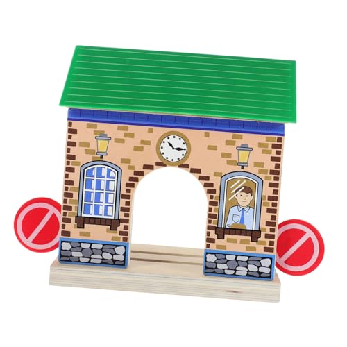 BESTonZON Hölzernes Bahnhofsmodell für Simuliertes Bahnhofs Layout Zubehör aus Holz für Kreative Spielwelten für Holzeisenbahnen und Zug Sets BESTonZON Hölzernes Bahnhofsmodell für Simuliertes Bahnhofs Layout Zubehör aus Holz für Kreative Spielwelten für Holzeisenbahnen und Zug Sets von BESTonZON