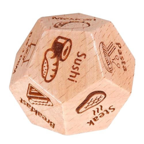 BESTonZON Holz-Dating-würfel Für Lebensmittelentscheidungen, Entscheidungswürfel Für Lebensmittelentscheidungen, Edelstahlwürfel, Lebensmittelwürfel BESTonZON Holz-Dating-würfel Für Lebensmittelentscheidungen, Entscheidungswürfel Für Lebensmittelentscheidungen, Edelstahlwürfel, Lebensmittelwürfel von BESTonZON