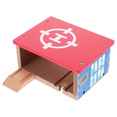 BESTonZON Holz Flughafen Heliport Parkstation für Eisenbahn Zubehör Kreatives Spielset für Sicher und Robust aus Holz Unbegrenzte Spielmöglichkeiten für Fantasievolles Rollenspiel BESTonZON Holz Flughafen Heliport Parkstation für Eisenbahn Zubehör Kreatives Spielset für Sicher und Robust aus Holz Unbegrenzte Spielmöglichkeiten für Fantasievolles Rollenspiel von BESTonZON