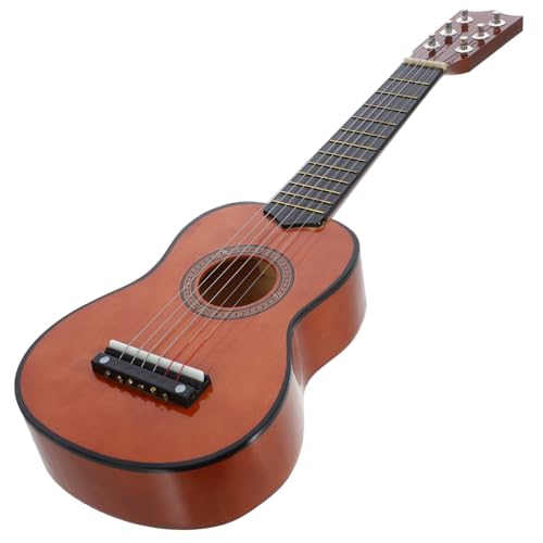 BESTonZON Holz Gitarre für Lernspielzeug für Musikalische Früherziehung für Anfänger Dekoration Klarer und Einfach zu Halten von BESTonZON