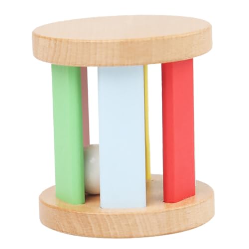 BESTonZON Holz Greifspielzeug Sensory Rassel für Junge Mädchen Leichtes und Montessori Fördert Hand Augen Koordination und Auditive Wahrnehmung von BESTonZON