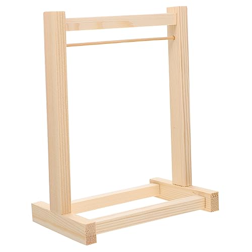 BESTonZON Holz Kleiderbügel für Puppen Miniatur Kleiderständer aus Holz zum Aufhängen von Puppenkleidern Dekoration im Kinderzimmer BESTonZON Holz Kleiderbügel für Puppen Miniatur Kleiderständer aus Holz zum Aufhängen von Puppenkleidern Dekoration im Kinderzimmer von BESTonZON