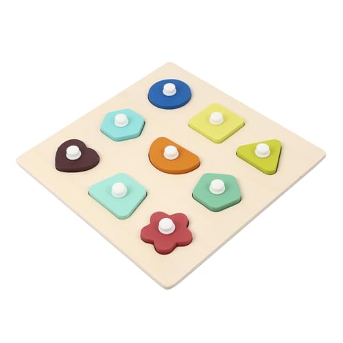 BESTonZON Holz Lernspielzeug Handgriff Brett Cartoon Jigsaw Pädagogisch Form Farbtraining für Kleinkinder zur Feinmotorik und Kognitiver Fähigkeiten BESTonZON Holz Lernspielzeug Handgriff Brett Cartoon Jigsaw Pädagogisch Form Farbtraining für Kleinkinder zur Feinmotorik und Kognitiver Fähigkeiten von BESTonZON