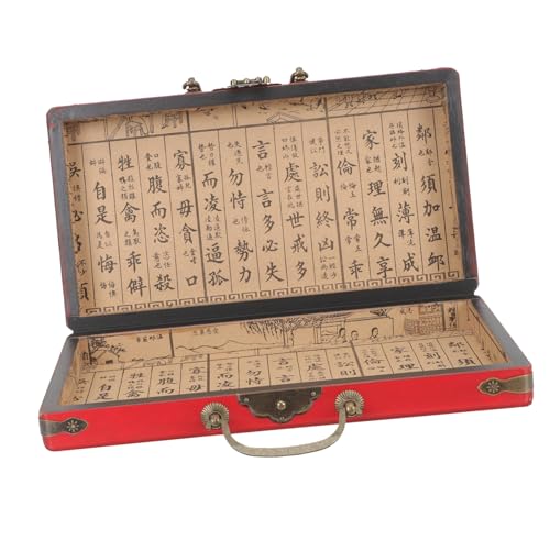 BESTonZON Holz Mahjong Aufbewahrungsbox Robuste Mahjong mit Deckel für Zuhause Multifunktionale Holztruhe Praktisch und Leicht zu Transportieren BESTonZON Holz Mahjong Aufbewahrungsbox Robuste Mahjong mit Deckel für Zuhause Multifunktionale Holztruhe Praktisch und Leicht zu Transportieren von BESTonZON
