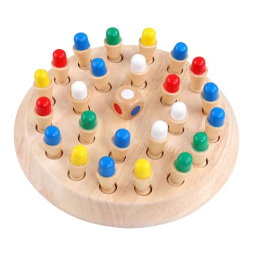 BESTonZON Holz Memory Schachspiel Großes Lernspielzeug für Robustes Gesellschaftsspiel zur Konzentrationsförderung Pädagogisches Gedächtnisspiel für Eltern Junge Mädchen Fördert Gedächtnis BESTonZON Holz Memory Schachspiel Großes Lernspielzeug für Robustes Gesellschaftsspiel zur Konzentrationsförderung Pädagogisches Gedächtnisspiel für Eltern Junge Mädchen Fördert Gedächtnis von BESTonZON
