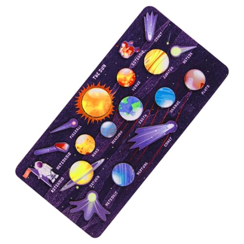 BESTonZON Holz Puzzle Planetensystem Lernspielzeug mit Großen Teilen Sicher für Logisches Denken Montessori Pädagogisch Solar System Model für Junge Mädchen und Kleinkinder BESTonZON Holz Puzzle Planetensystem Lernspielzeug mit Großen Teilen Sicher für Logisches Denken Montessori Pädagogisch Solar System Model für Junge Mädchen und Kleinkinder von BESTonZON