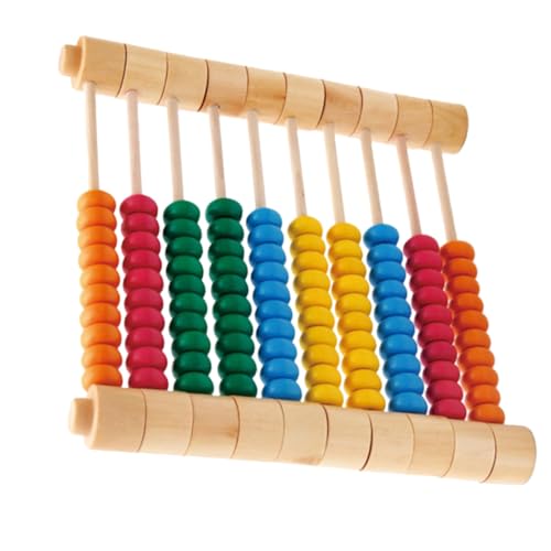 BESTonZON Holz Rechenrahmen Abnehmbar Langlebig Lernspielzeug für Schüler Bunte Arithmetik Frühe Mathebildung BESTonZON Holz Rechenrahmen Abnehmbar Langlebig Lernspielzeug für Schüler Bunte Arithmetik Frühe Mathebildung von BESTonZON
