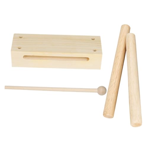 BESTonZON Holz Rhythmusblock mit Mallet und Trommelstöcken Langlebiges Percussion Instrument aus Buche Musikalisches Lernspielzeug für Kreativität und Konzentration Musikspielzeug BESTonZON Holz Rhythmusblock mit Mallet und Trommelstöcken Langlebiges Percussion Instrument aus Buche Musikalisches Lernspielzeug für Kreativität und Konzentration Musikspielzeug von BESTonZON
