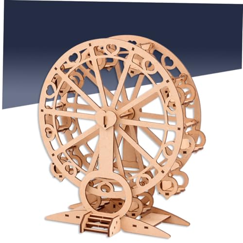 BESTonZON Holz Riesenrad Modellbausatz DIY Puzzle für Erwachsene Edukatives Mechanisches Ferris Wheel Holzfarbe Herz Design Fördert Planung und Denkfähigkeit BESTonZON Holz Riesenrad Modellbausatz DIY Puzzle für Erwachsene Edukatives Mechanisches Ferris Wheel Holzfarbe Herz Design Fördert Planung und Denkfähigkeit von BESTonZON