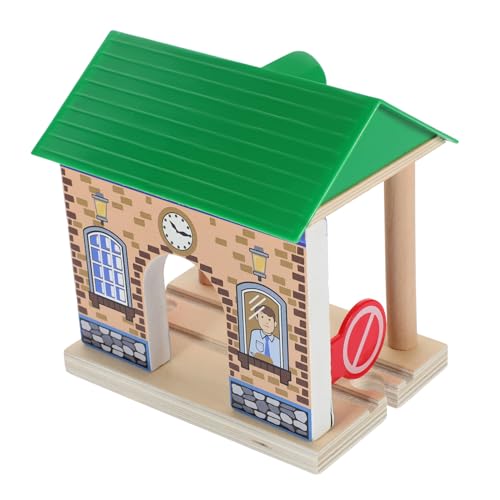 BESTonZON Holz Spielzeugmodell Simulationsstation für Einfach Aufzubauen Zubehör für Holzeisenbahn Szenen und Kreatives BESTonZON Holz Spielzeugmodell Simulationsstation für Einfach Aufzubauen Zubehör für Holzeisenbahn Szenen und Kreatives von BESTonZON