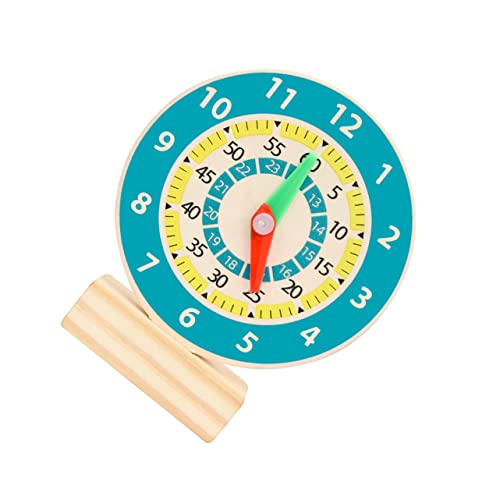 BESTonZON Holz Uhr für Kognitive Lernuhr mit Bunten Zahlen Pädagogisches für Kleinkinder Fördert Zeitverständnis und Farben für Vorschulkinder BESTonZON Holz Uhr für Kognitive Lernuhr mit Bunten Zahlen Pädagogisches für Kleinkinder Fördert Zeitverständnis und Farben für Vorschulkinder von BESTonZON