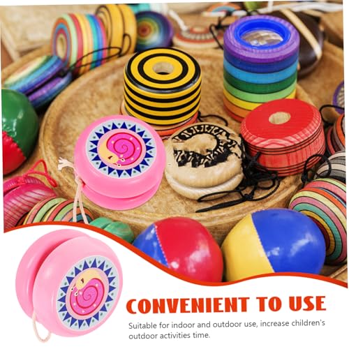 BESTonZON Holz Yo Yo für Süßem Schnecken Robustes Anfänger Kleines Tragbares Ballspielzeug Langlebig und Stoßfest für Jungen und Mädchen zur Motorikförderung BESTonZON Holz Yo Yo für Süßem Schnecken Robustes Anfänger Kleines Tragbares Ballspielzeug Langlebig und Stoßfest für Jungen und Mädchen zur Motorikförderung von BESTonZON