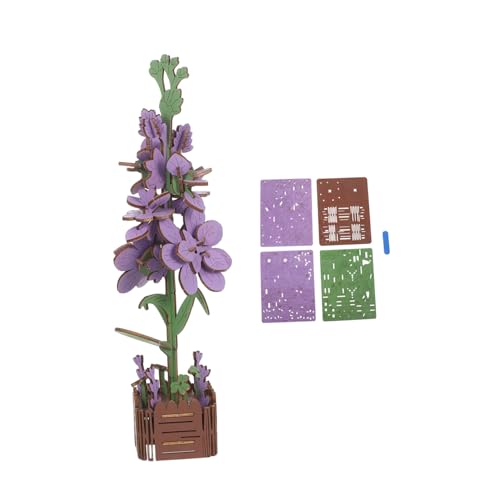 BESTonZON Holzblumen Puzzle Kit DIY Violettes Blumenbouquet aus Langlebigem Massivholz Pädagogisches Holzbaukasten für Erwachsene und Dekoratives Blumenarrangement für Party und Zuhause BESTonZON Holzblumen Puzzle Kit DIY Violettes Blumenbouquet aus Langlebigem Massivholz Pädagogisches Holzbaukasten für Erwachsene und Dekoratives Blumenarrangement für Party und Zuhause von BESTonZON