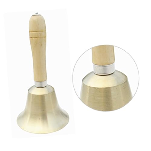 BESTonZON Holzgriff Handrassel Greifspielzeug Musikinstrument Rassel Glocke Weiches Klangspiel zur Feinmotorik für Neugeborene Junge Mädchen BESTonZON Holzgriff Handrassel Greifspielzeug Musikinstrument Rassel Glocke Weiches Klangspiel zur Feinmotorik für Neugeborene Junge Mädchen von BESTonZON