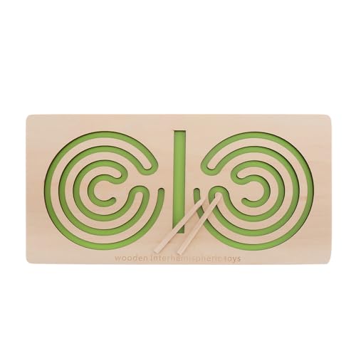 BESTonZON Holzlabyrinthbrett Montessori Holzpuzzle Hand Auge Koordinationsspiel Zur Entwicklung Der Feinmotorik Von Kindern BESTonZON Holzlabyrinthbrett Montessori Holzpuzzle Hand Auge Koordinationsspiel Zur Entwicklung Der Feinmotorik Von Kindern von BESTonZON