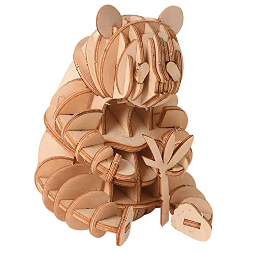 BESTonZON Holzmodelle 3D-Puzzles Für Tierpuzzle Aus Holz Holzpuzzle Selber Machen Neuheitspuzzle Rätsel Für Kleinkinder Kleinkind Rätsel Tiermodelle Brettspiele Hölzern von BESTonZON