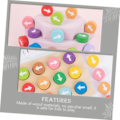 BESTonZON Holzpfeil Pädagogisch Fördert Farberkennung Hand Auge koordination Logisches Denken Interaktives Lernspiel für Jungen und Mädchen Eltern Junge Mädchen Spiele Farbenfrohes Design von BESTonZON