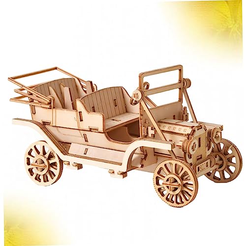 BESTonZON Holzpuzzle Auto Modell Bausatz DIY Handgemacht Lernspielzeug für Jungen Hand Auge koordination Kreatives Basteln Geschenk von BESTonZON