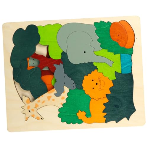 BESTonZON Holzpuzzle Schichtiges Lernspielzeug für Kleinkinder Bunte Tiermotive Langlebig und Sicher Fördert Kognitive Fähigkeiten und Feinmotorik Pädagogisches Kartonpuzzle für Jungen und BESTonZON Holzpuzzle Schichtiges Lernspielzeug für Kleinkinder Bunte Tiermotive Langlebig und Sicher Fördert Kognitive Fähigkeiten und Feinmotorik Pädagogisches Kartonpuzzle für Jungen und von BESTonZON