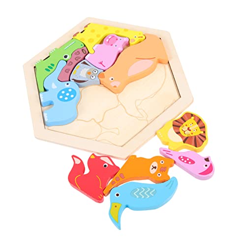 BESTonZON Holzpuzzle für Tierformen Sortierspielzeug Lernspielzeug zur Formenerkennung und Zuordnung für Frühkindliche und Gemeinsame BESTonZON Holzpuzzle für Tierformen Sortierspielzeug Lernspielzeug zur Formenerkennung und Zuordnung für Frühkindliche und Gemeinsame von BESTonZON