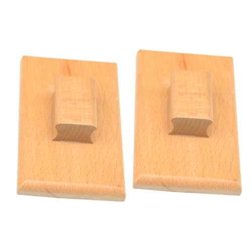 BESTonZON Holzsandbrett Klapperton Kinderinstrumente Kinderkastagnetten Glocken Xylophon Trommeln Trompete Tamburin Rhythmus Bongos Eierschüttler Bandinstrument Kastagnetten von BESTonZON