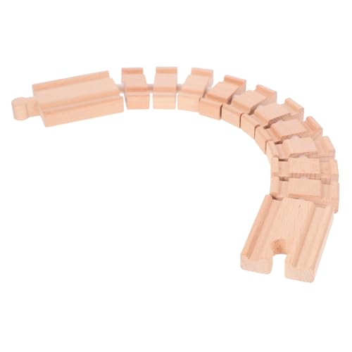 BESTonZON Holzschienen Zubehör für DIY Holzeisenbahn Zubehör Pädagogisches Robustes Holzmaterial Fördert Feinmotorik Kreativität und Hand Augen Koordination BESTonZON Holzschienen Zubehör für DIY Holzeisenbahn Zubehör Pädagogisches Robustes Holzmaterial Fördert Feinmotorik Kreativität und Hand Augen Koordination von BESTonZON