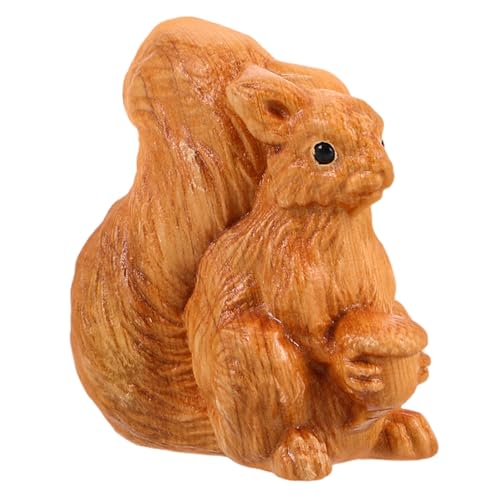BESTonZON Garten Eichhörnchen Statue Holz Tier Ornamente Holz Tier Kreative Eichhörnchen Hause Dekorative Figuren BESTonZON Garten Eichhörnchen Statue Holz Tier Ornamente Holz Tier Kreative Eichhörnchen Hause Dekorative Figuren von BESTonZON