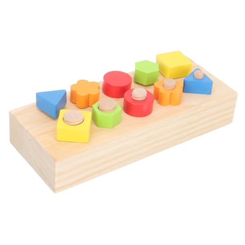 BESTonZON Holzschrauben Spielset Bunt Lernspielzeug zur Feinmotorik mit Farb und Formerkennung Pädagogisch für Kleinkinder Ab Jahren Geeignet BESTonZON Holzschrauben Spielset Bunt Lernspielzeug zur Feinmotorik mit Farb und Formerkennung Pädagogisch für Kleinkinder Ab Jahren Geeignet von BESTonZON