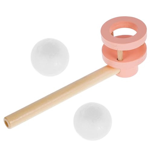 BESTonZON Holzspielzeug Balancierender Schwebender Pusteball für Interaktives Party Luftspiel Buntes Indoor Outdoor Geschicklichkeit und Eltern Junge Mädchen Kommunikation von BESTonZON