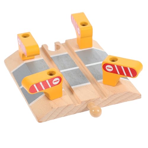 BESTonZON Holzspielzeug Eisenbahn Zubehör Gleisblock Modell für DIY Szenenbau Süßes Design Fördert Kritisches für Kreative Eisenbahnspielzeuge BESTonZON Holzspielzeug Eisenbahn Zubehör Gleisblock Modell für DIY Szenenbau Süßes Design Fördert Kritisches für Kreative Eisenbahnspielzeuge von BESTonZON