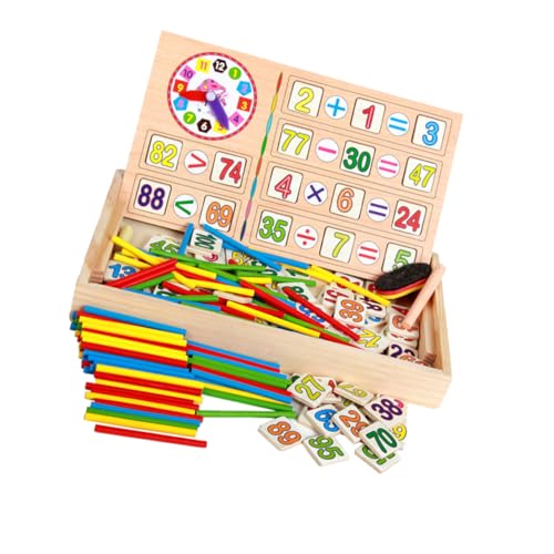 BESTonZON Holzspielzeug Für Montessori Zählstäbe Und Zahlenkarten Set Pädagogische Bausteine Zur Mathematischer Intelligenz Ideal Für Das Frühe Lernen Und Mit BESTonZON Holzspielzeug Für Montessori Zählstäbe Und Zahlenkarten Set Pädagogische Bausteine Zur Mathematischer Intelligenz Ideal Für Das Frühe Lernen Und Mit von BESTonZON