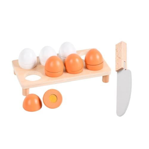 BESTonZON Holzspielzeug Küchenset Mit Simulationseiern Und Enteneiern Für Spielküche Zubehör Für Rollenspiele Und Kreatives BESTonZON Holzspielzeug Küchenset Mit Simulationseiern Und Enteneiern Für Spielküche Zubehör Für Rollenspiele Und Kreatives von BESTonZON