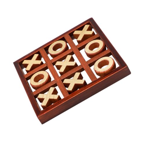 BESTonZON Holzspielzeug Lernspielzeug Neun Felder Spiel Brettspiel Eltern Junge Mädchen Interaktion Fördernd Kognitive Entwicklung Analytische und Kreative Fähigkeiten Trainierend von BESTonZON