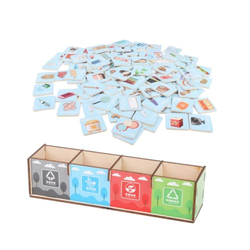 BESTonZON Holzspielzeug Müllsortierer für Pädagogisches zur Umweltbildung Robustes Material Fördert Hand Auge Koordination und Kognitive Fähigkeiten Beim Spielerischen Lernen BESTonZON Holzspielzeug Müllsortierer für Pädagogisches zur Umweltbildung Robustes Material Fördert Hand Auge Koordination und Kognitive Fähigkeiten Beim Spielerischen Lernen von BESTonZON